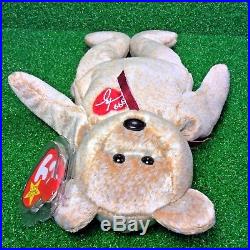 Ty Beanie Baby 1999 SIGNATURE BEAR Plush Toy RARE NEW RETIRED Free Shipping