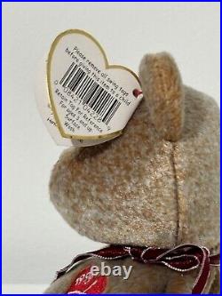Ty Beanie Baby 1999 Signature Bear With Gasport Tag Errors Rare Retired