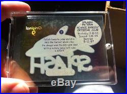 Ty Beanie Baby Babies Card ORIGINAL 9 #7 SILVER 4022 Splash Whale 680 RARE
