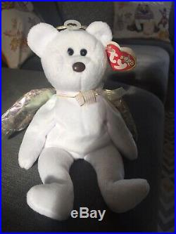 Ty Beanie Baby Babies Halo II Bear Retired Rare Halo 2 Brown Nose Variant