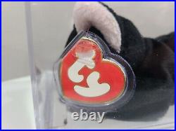 Ty Beanie Baby Babies Rare 3rd 1st Gen Zip All Black TBB Authenticated MWMT-MQ
