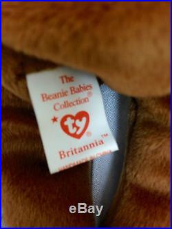Ty Beanie Baby Britannia Royal Girl Bear 15 December UK Exclusive RARE