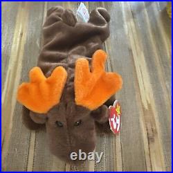 Ty Beanie Baby CHOCOLATE the MOOSE 1993 RARE Retired 1 Of the Original 9 Mint