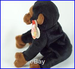 Ty Beanie Baby CONGO 1996 Gorilla with Tag ERRORS Plush Toy RARE PVC NEW RETIRED