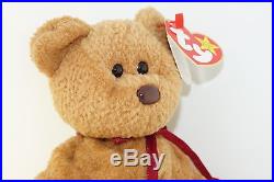 Ty Beanie Baby CURLY BEAR 1996 with Tag Errors Plush Toy Animal RARE NEW RETIRED