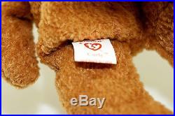 Ty Beanie Baby CURLY BEAR 1996 with Tag Errors Plush Toy Animal RARE NEW RETIRED