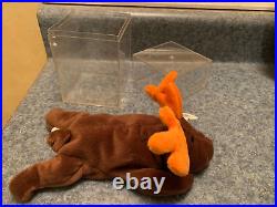 Ty Beanie Baby Chocolate the Moose 1993 with rare tag errors