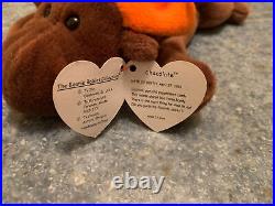 Ty Beanie Baby Chocolate the Moose 1993 with rare tag errors