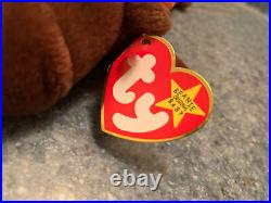 Ty Beanie Baby Chocolate the Moose 1993 with rare tag errors