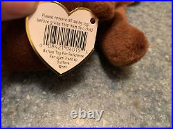 Ty Beanie Baby Chocolate the Moose 1993 with rare tag errors