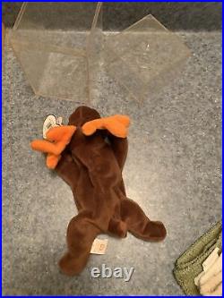 Ty Beanie Baby Chocolate the Moose 1993 with rare tag errors