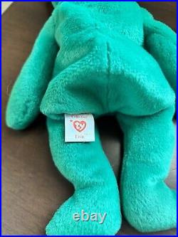 Ty Beanie Baby Erin The Bear 1997 Retired-RARE- PERFECT Condition Charity