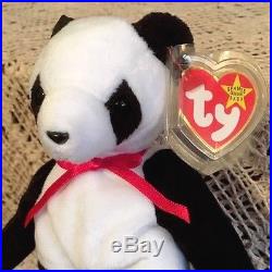 98 on tush Rare With Date Error 97 on tag Ty Beanie Baby Fortune The Panda 