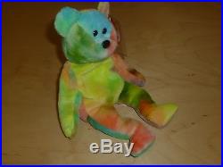Ty Beanie Baby GARCIA The Bear 1993/1995 4051-PVC-ERROR-TAG SEALED Very RARE