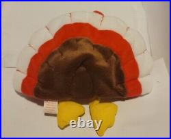 Ty Beanie Baby Gobbles The Rare, Original Turkey Plush Toy November 27, 1996