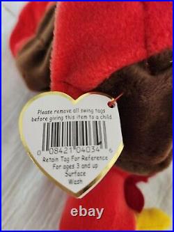 Ty Beanie Baby Gobbles the Turkey Rare Retired withtag errors 1996/1997