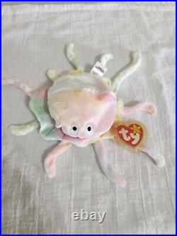 Ty Beanie Baby Goochy Jellyfish Retired Rare with tag errors
