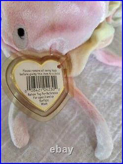 Ty Beanie Baby Goochy Jellyfish Retired Rare with tag errors