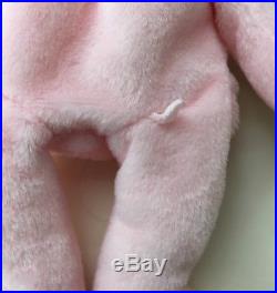 Ty Beanie Baby HOPPITY Rabbit. Errors On Tag & Manufacturing Flaw On Body. Rare