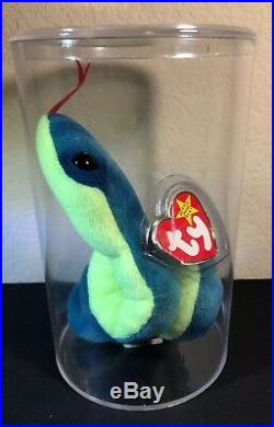 Ty Beanie Baby Hissy Snake Tag ERRORS RARE! New 1997. RETIRED HOT COLLECTABLE