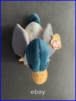Ty Beanie Baby Jake The Mallard Duck 1997- Mint With Tags Retired Rare