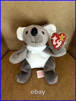 Ty Beanie Baby Mel the Koala Retired RARE with Errors Mint 1996 withCase