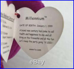 Ty Beanie Baby Millennium 2000 Bear RareRetired