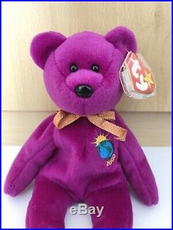 Ty Beanie Baby Original Collection Rare Millenium Bear 2000