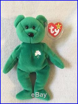 Ty Beanie Baby Original Erin Retired, First Edition, Rare