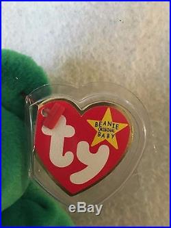 Ty Beanie Baby Original Erin Retired, First Edition, Rare