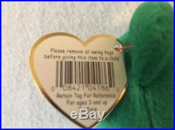 Ty Beanie Baby Original Erin Retired, First Edition, Rare