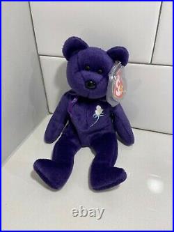 Ty Beanie Baby PRINCESS Diana Bear 1997 RARE & RETIRED MINT with MINT TAGS