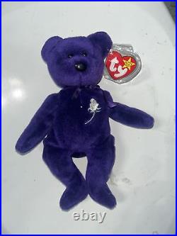 Ty Beanie Baby PRINCESS the Diana Bear from 1997 RARE ERROR MINT