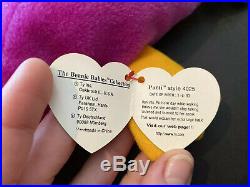 Ty Beanie Baby Patti The Platypus 1993- RARE Tag Errors- Mint Retired-PVC