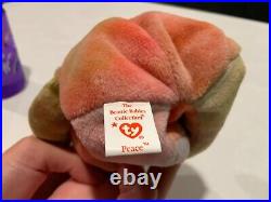 Ty Beanie Baby Peace Bear 1996 Multicolor RARE original beanie baby