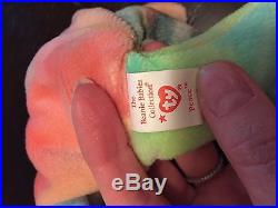 Ty Beanie Baby Peace Bear Original collectible with Tag errors rare