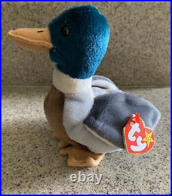 Ty Beanie Baby RARE Jake the Drake (with tag errors)
