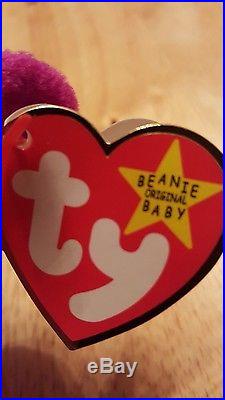 Ty Beanie Baby Rare With Tag Errors Millenium Millennium The Bear MUST SEE PICS