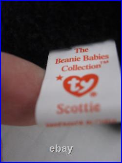 Ty Beanie Baby Scottie Retired Dob 6-15-96 Style 4102 Rare New Old Stock