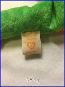 Ty Beanie Baby Smoochy The Frog (Retired 1997) Tag Errors Rare Collectible