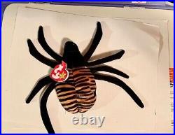 Ty Beanie Baby Spinner The Spider Toy RARE W Tag Errors BRAND NEW