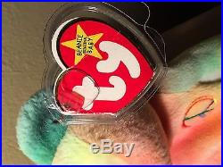 Ty Beanie Baby Very Rare. With 2 TAG ERRORS. 1996 origiinal. PEACE bear
