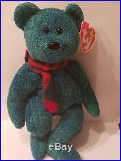 Ty Beanie Baby Wallace Stuffed Toy Plush Bear Retired Rare with Errors