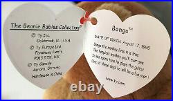 Ty Beanie Baby'bongo' The Monkey Mint Condition Tags Extremely Rare Retired
