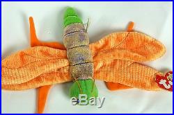 Ty Beanie GLOW Dragonfly with Tag Plush Toy RARE PE NEW RETIRED