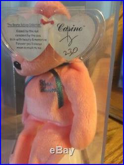 Ty Beanie Super Rare CORAL CASINO Signed Ty #230 Of 588 Authenticated