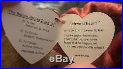 Ty Beanie baby Schweetheart RARE WITH ERRORS 1999