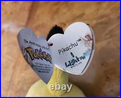 Ty PIKACHU the Pokemon Beanie Baby with TAGS (UK Exclusive 6 Inch) RARE