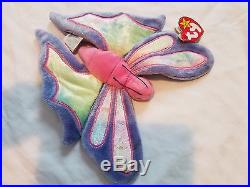 Ty Rare And Retired Beanie Babies Colorful Flitter The Butterfly