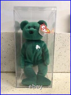Ty Rare Retired Erin the Bear Beanie Baby. WITH ERRORS! MINT CONDITION